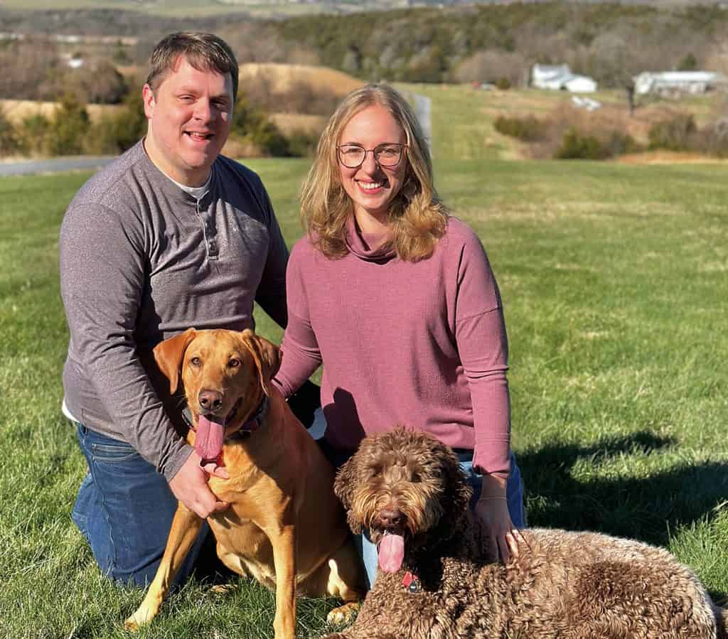 “My greatest joy comes in spending time with my partner, Sam, our pups, June and Plum, and our family and friends.”